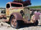 Old vintage rusty truck at a farm Art Print